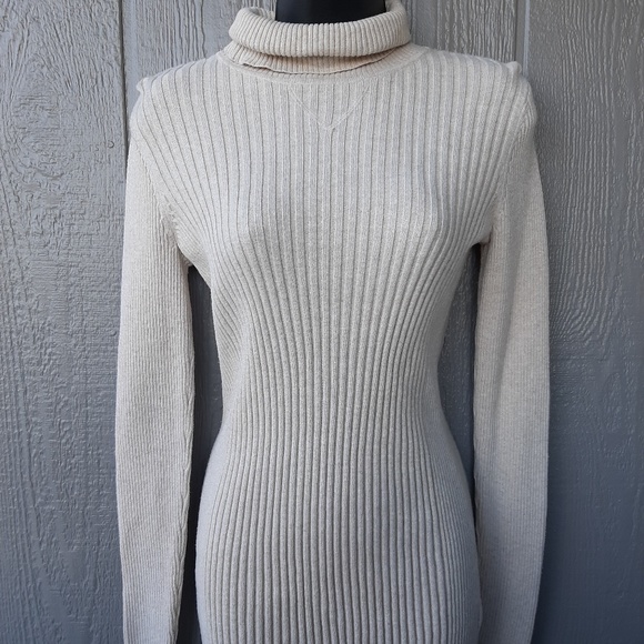 RuffHewn Sweaters - RuffHewn Bodycon Womens Sweater Beige Size M